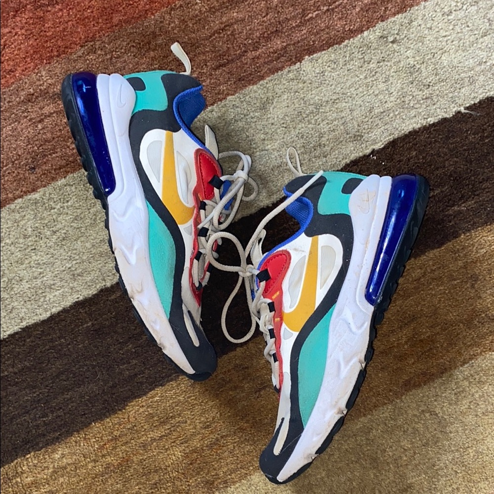 Nike Red and Yellow Sneakers Modern Chunky Design
